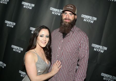 jenelle with david on the red carpet 